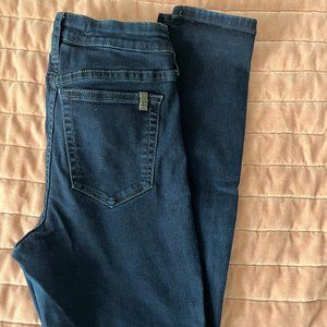 Joe's Mid-rise, dark rinse, skinny jeans